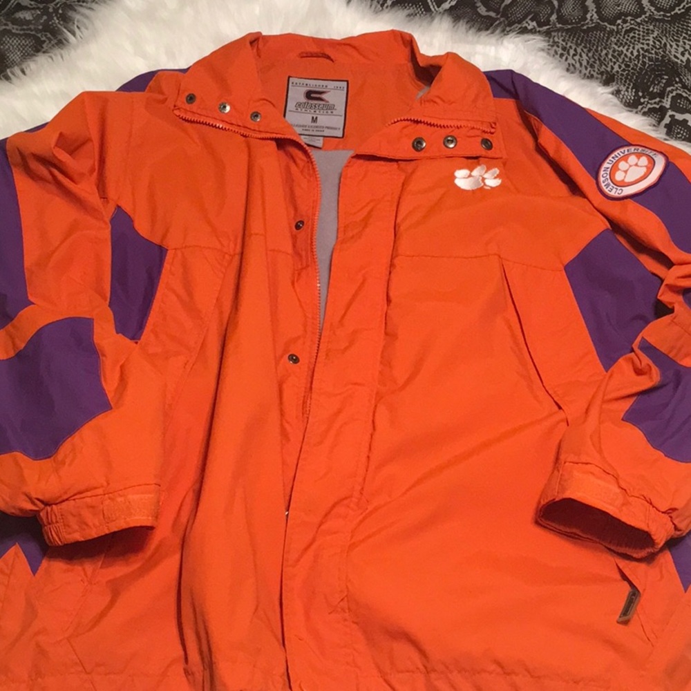 💚 CLEMSON LINED STADIUM COAT JACKET